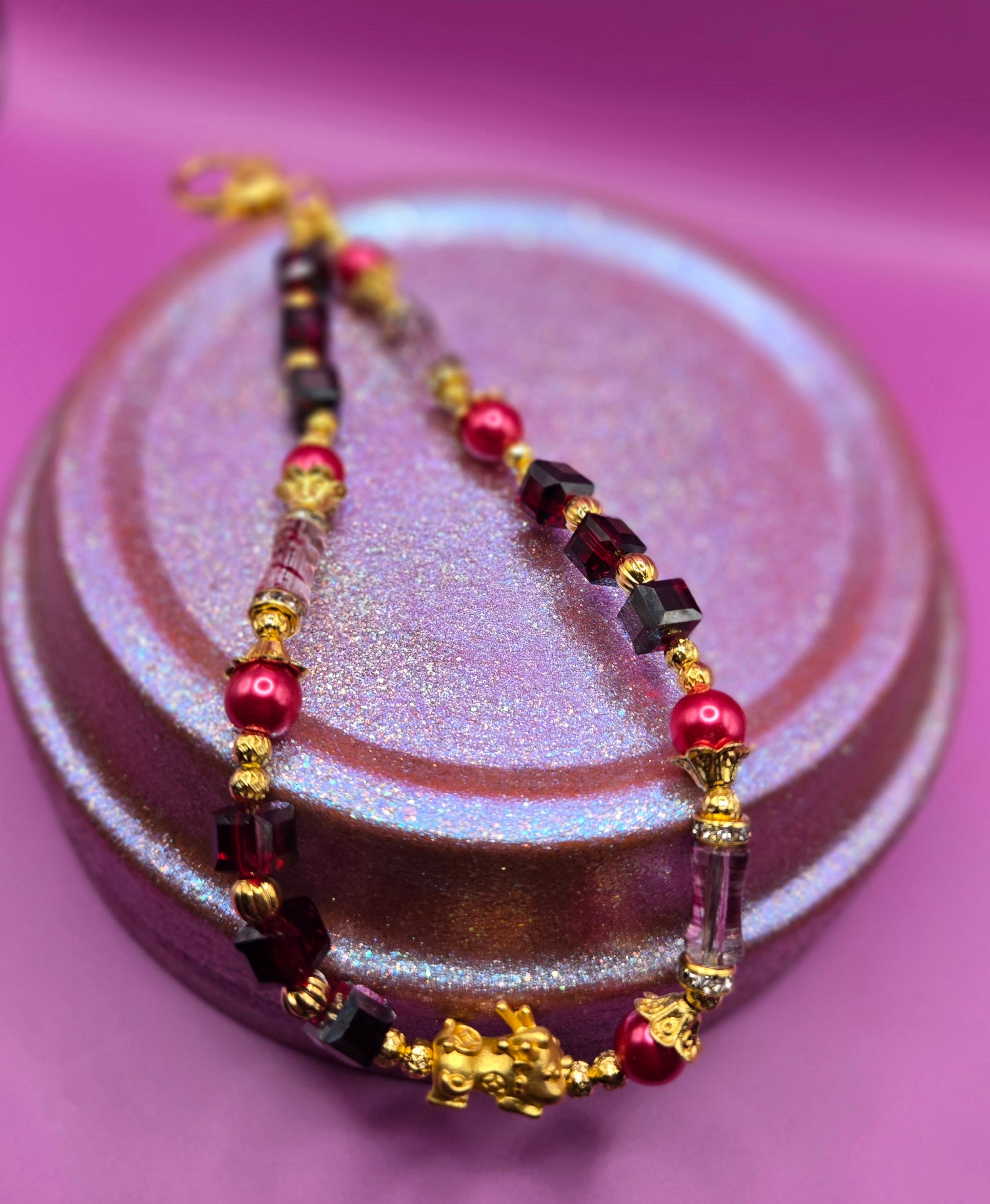 Fancy Beaded Phone Chain